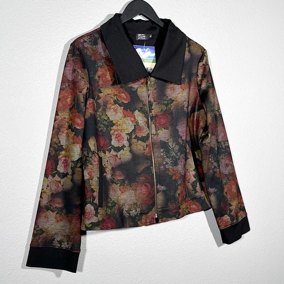 Art Of The Cloth Rose Jacket Golden Bloom Floral Design‎ Size XL - Picture 2 of 13